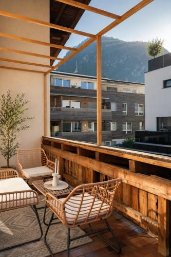 ระเบียง/ชานเรือน, ART Apartments Tirol - nähe Alpbachtal - mit Balkon & Bergblick (ART Apartments Tirol - nahe Alpbachtal - mit Balkon & Bergblick) in บริกซ์เลกก์