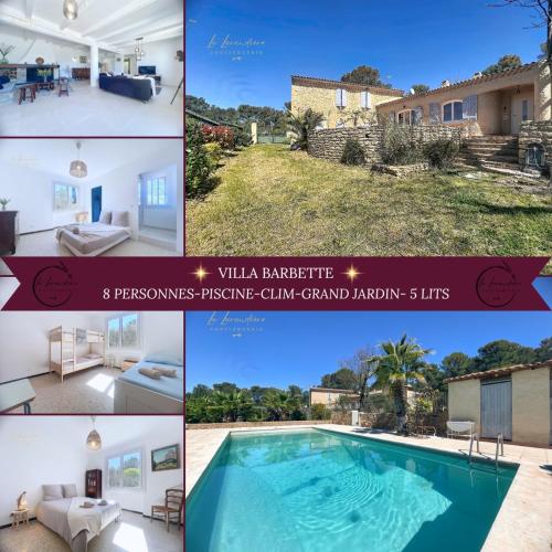 Villa Barbette - Piscine, Jardin clôturé, CLIM, 3 chambres, 8 personnes - Location saisonnière - Saint-Chamas