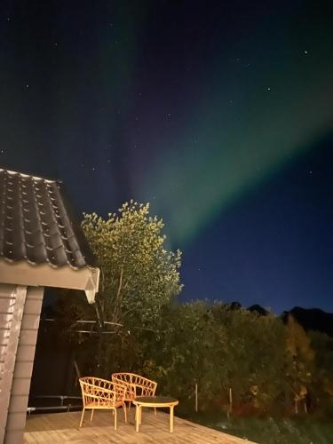 Koselig hytte ved sjøen og Lyngsalpene in Rotsund