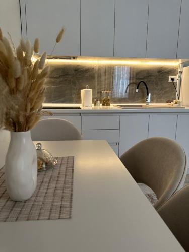 кухня, Boulevard Apartments Peshkopi in Пешкопия