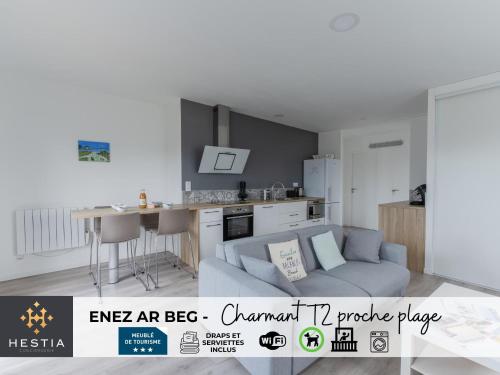 ROSCAROC ENEZ AR BEG - Charmant T2 proche plage - Location saisonnière - Ploudalmézeau