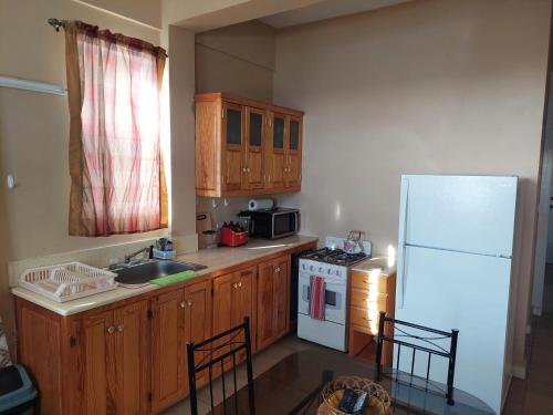 virtuve, Lovely and cozy 2 bedroom apt with oceanic view in Canefield