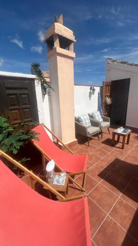 Erkély/terasz, casita Lluvia Blanca in Restabal
