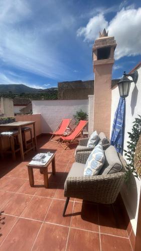 Erkély/terasz, casita Lluvia Blanca in Restabal
