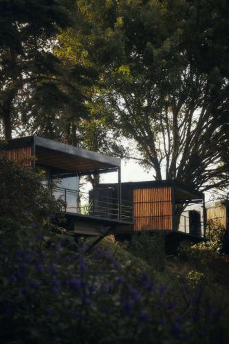 Cabaña con jacuzzi privado y vista al lago Elemen Retreat