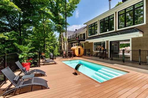 Buitenkant, Escale vélo & Spa en Estrie (Escale velo & Spa en Estrie) in Bromont (QC)
