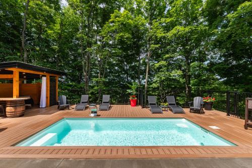 Buitenkant, Escale vélo & Spa en Estrie (Escale velo & Spa en Estrie) in Bromont (QC)