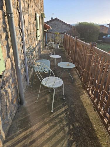 Balkons/terase, La P'tite Chaumiere in Saint-Dier-d'Auvergne