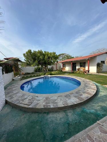 cabaña privada en santa veronica piscina y BBQ