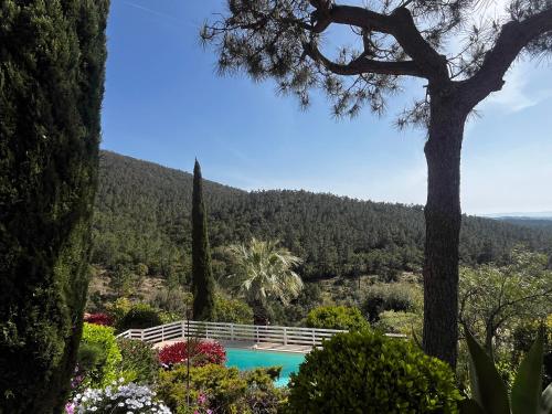 Villa Rhea - piscine -vue panoramique mer et foret