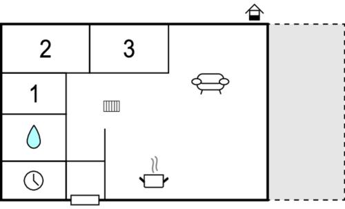 Denah lantai, 3 Bedroom Nice Home In Sjusjøen in Sjusjoen