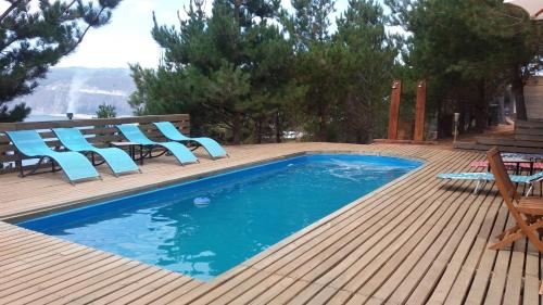Peldbaseins, Cabanas & SPA Carilafquen in Laguna Verde