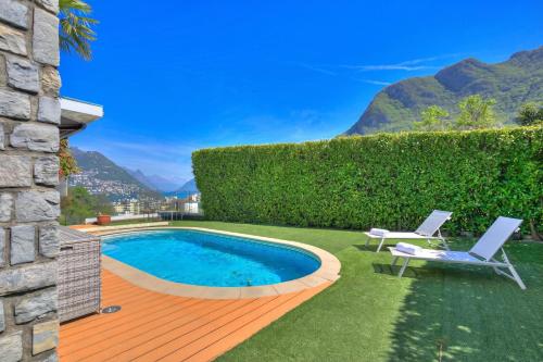Lugano Lake View Villa with Private Pool – khách sạn tại Paradiso