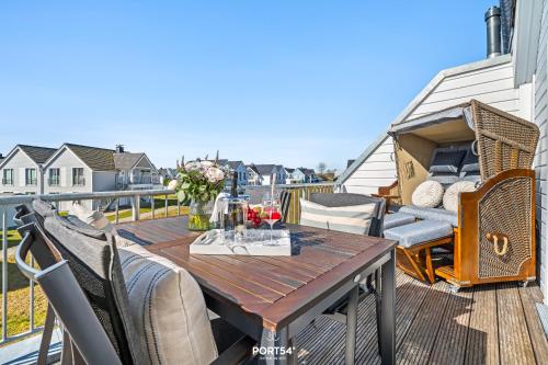 Balcony/terrace, Ferienwohnung Havhus Olpenitz in Olpenitz