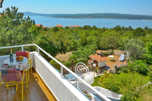 balkon/terras, Bella Vista Apartments in Sopaljska