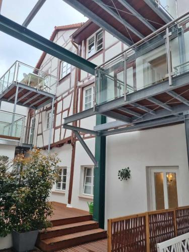 View, Ferienwohnung Heppenheim - Wohnung "Starkenburg" fur Familien und Paare Das schiefe Haus in Heppenheim An Der Bergstrasse