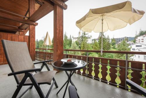 balkon/terras, Hotel Adula in Flims