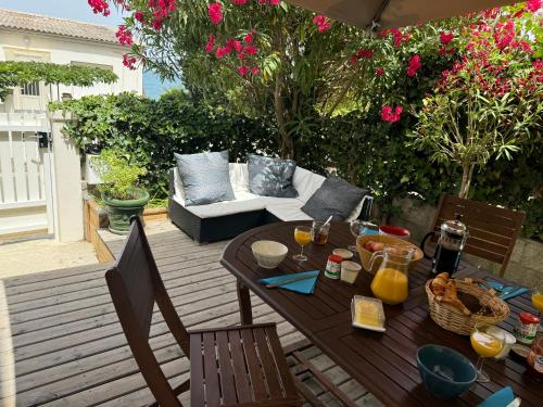 Apt La Franqui - Terrasse - Verdure et Vue sur mer