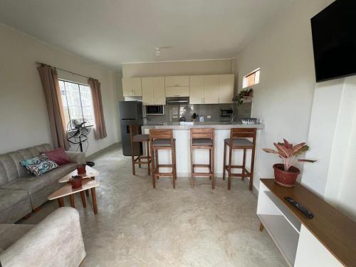 Modern, central apartment, steps from the beach