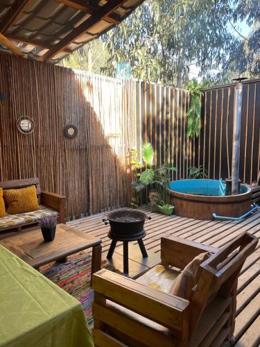 Cabaña para 2 con tinaja privada