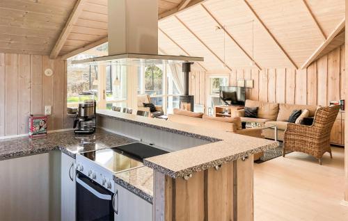 Kitchen, 3 Bedroom Stunning Home In Idestrup in Idestrup
