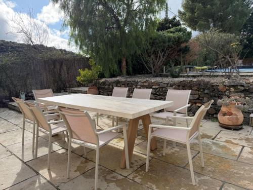 Balcony/terrace, La Rocaille, house for 6 with swimming pool in Roquebrun