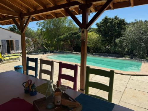 La Rocaille, house for 6 with swimming pool gîte à louer Roquebrun