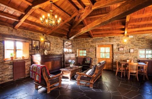 Koplietošanas atpūtas telpa ar TV, Casa Lourán (Casa Louran) in As Restrebas