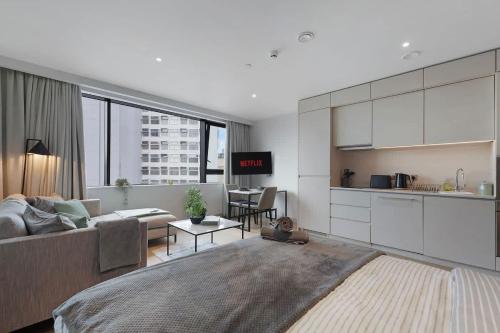 Stylish Studio With Wi-Fi and Shared Spa Facilities, Mánchester