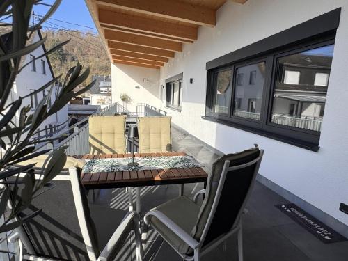 Balkon/teras, Ferienwohnungen Bopparder Hamm in Spay