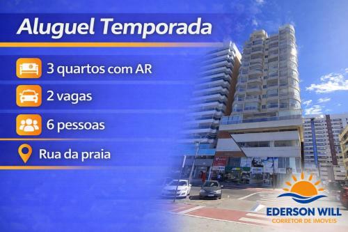 Guarapari Praia - 3 quartos com ar - rua da praia, Guarapari