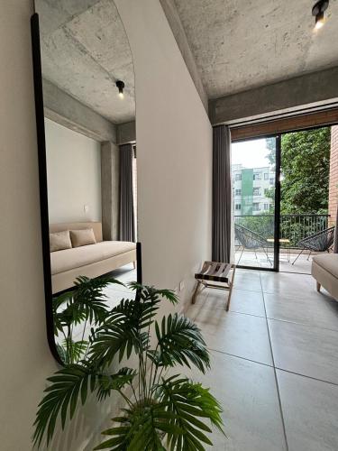 Beautiful loft 30 living room balcony