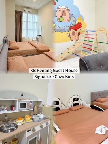 KB Penang Guest House Signature Cozy with kids playground 10pax 3 Bedroom near water park near Advanced Medical And Dental Institute