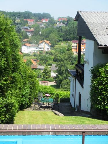 View, Pension Talblick in Hochst i. Odw.
