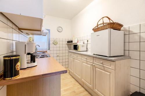 virtuve, Groth´s Ferienwohnung in Lunden