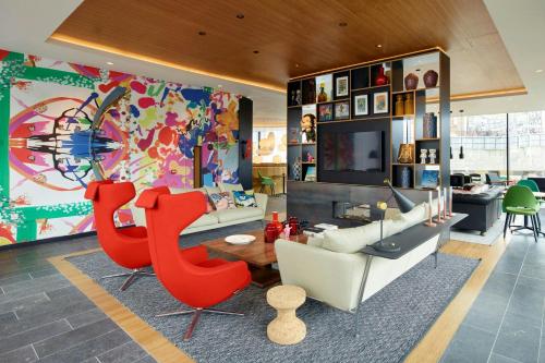 Lobby, citizenM London Shoreditch near The Cornershop