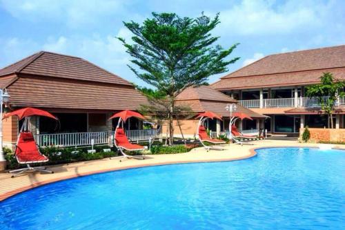 Exterior view, Baan Dara Resort in Saraburi