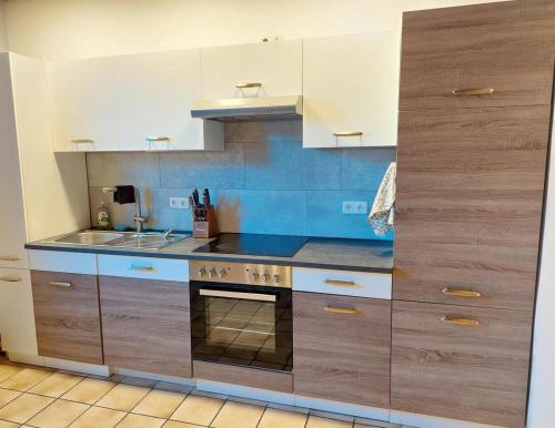 virtuve, Ferienwohnung Sonnenschein in Tulau