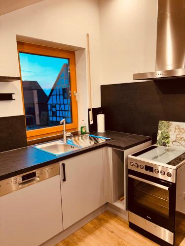 Kitchen, Blick Bergwinkel in Schluchtern