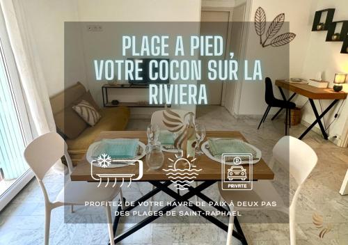 Le Petit Nid Azuré Studio AC balcony private parking