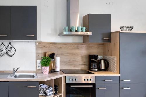 virtuve, Ferienwohnung Glücksmomente (Ferienwohnung Glucksmomente) in Habichtswald