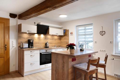 廚房, Ferienwohnung Fachwerk 44 in 弗里倫多夫