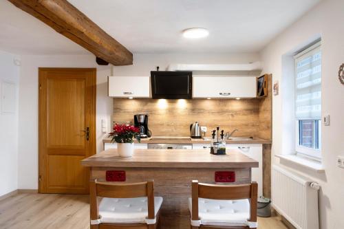 廚房, Ferienwohnung Fachwerk 44 in 弗里倫多夫