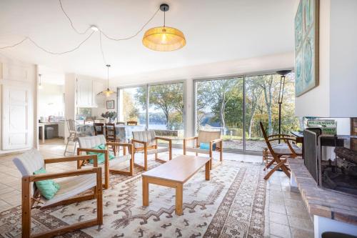 Maison vue sur la Laïta 2 kms plage - Location saisonnière - Clohars-Carnoët
