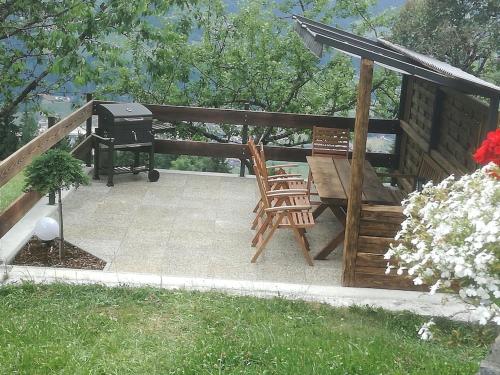 Viesnīcas āriene, Ferienhaus Obersäuling im Sommer (Ferienhaus Obersauling im Sommer) in Stumerberga