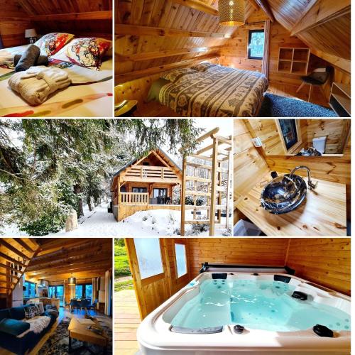 Le Chalet Aura et Jacuzzi gîte à louer Biberkirch