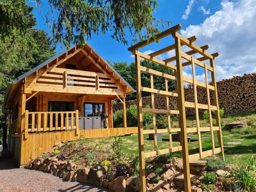 Viesnīcas āriene, Le Chalet Aura et Jacuzzi in Abreschviller