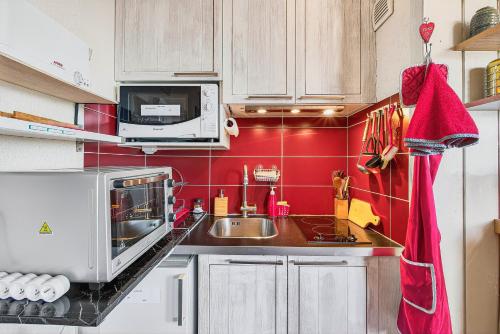 virtuve, Chaleureux Appartement 4 Couchages in Uvernet-Fours