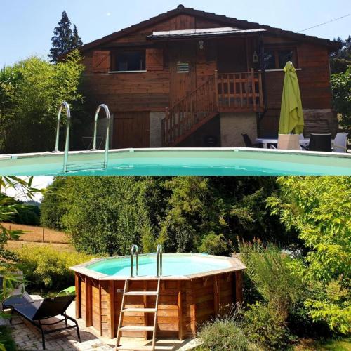Viesnīcas āriene, Le Chalet Cosy piscine et spa in Weiterswiller