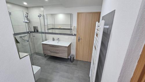 Bathroom, Ferienwohnung am Schwanenteich in Bad Klosterlausnitz